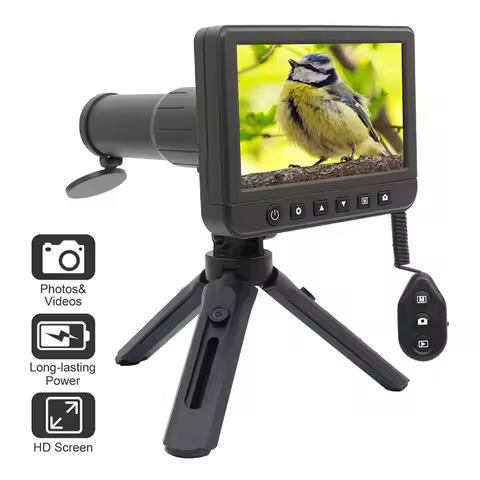50X Digital Telescope Camera 5.0 inch HD Screen 8G Card Photo Video Recorder Monocular Bird-Watching