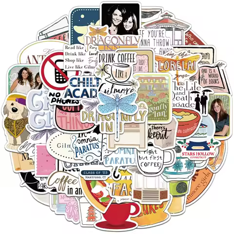 52PCS Creative Gilmore Girls Personalized Stickers Helmet Decoration DIY Phone Case Notebook Water C