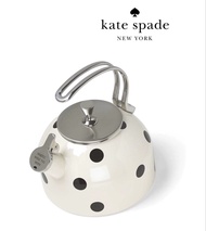 Kate Spade New York Tea Kettle 波點 鳴笛 bb 水煲 水壺 不銹鋼琺瑯 2.4L 笛音壺 汽笛壺 水壺 鳴笛壺 大容量 scatter dot 入伙禮物 新居 送禮 自
