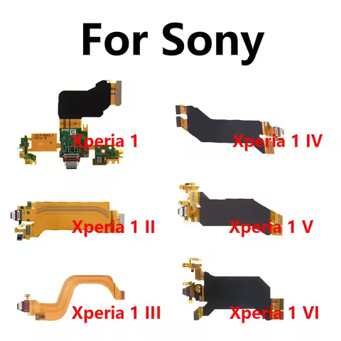 USB Charging Board Port Flex For Sony Xperia 1 Xperia 1 II Xperia 1 III Xperia 1 IV Xperia 1 V Xperi