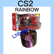 HELMET VISOR CS2 RAINBOW /SILVER