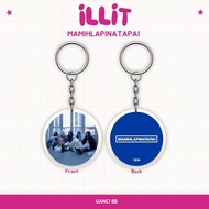 GANTUNGAN ILLIT MAMIHLAPINATAPAI REVERSIBLE KEYCHAIN KPOP IDOL KEYCHAIN UNOFFICIAL IROHA MOKA