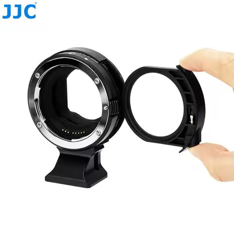 JJC EF-EOS R Auto Focus Lens Mount Adapter W UV VND CPL Filter for Canon EF/EF-S Mount Lenses to R50