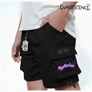 Premium Fleece Cargo Shorts Cream Color Star Everlose Motif Simple Cargo Shorts Distro Casual Cool G