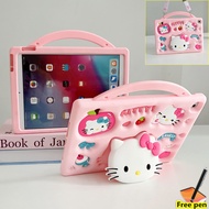 Case For Samsung Tab S6 Lite 2024 10.4inch P620 P625 2022 P613 P619 2020 3D KT Kids Cute Cartoon Sta