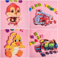 TOYS - DOUBLE-SIDED PUZZLE from A-Z, from 1-26, Puzzle for fun and learning