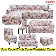 Sheleep Sofa Cover Set Sofa Cover Stretchable l Shape Sofa Cover Chair Cover Foot Stool Cover