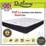 Dr.Alstone Synthetic Latex (Queen/King) size 8 Inch Mattress / Tilam Cooling Top Charcoal Fabric Sid