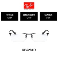 Ray-Ban RECTANGLE | RX6281D 2503 | Men Asian Fitting |  Eyeglasses | Size 55mm