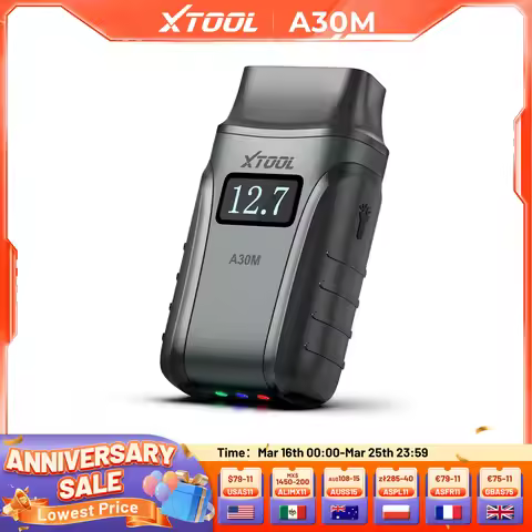 XTOOL A30M V2.0 Kit Full System Diagnostic Tool Bidirectional OBD2 Scanner Auto Scan with 26+Resets 