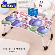 3d Motif Portable Folding Study Table/Cute Children's Character Study Table/LAPTOP Table/Folding Table/5D Study LAPTOP Folding Table