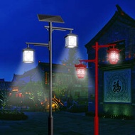 庭院燈戶外3米景觀燈led公園小區防水復古燈籠中式仿古太陽能路燈