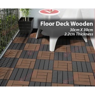 Floor Decking Outdoor WPC Waterproof Deck Tiles For Garden Balcony Flooring Decoration 29cm x 29cm O