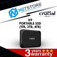 CRUCIAL X9 PORTABLE SSD (1TB, 2TB, 4TB)