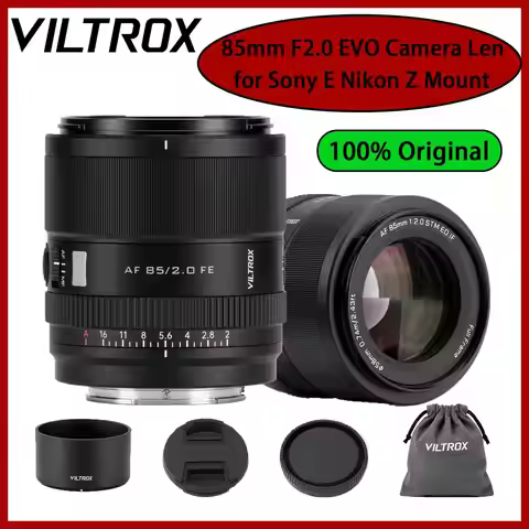 Viltrox AF 85mm F2.0 EVO FE/Z Full Frame Lens Auto Focus Lens Large Aperture Camera Lens for Nikon Z