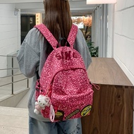 Casual Rich Trendy Elements Leopard Print Primary School Backpack Large Capacity Korean Version Girl