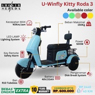 Uwinfly Kitty Sepeda Motor Listrik 3 Roda , Garansi Resmi