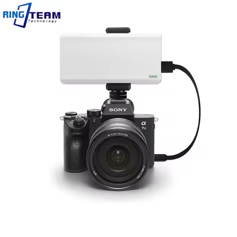 Hot Shoe Clip Mobile Power Bank Camera Power Supply Fixing Bracket 1/4 Screw Port Suitable for Sony 