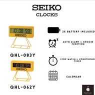 Authentic Seiko QHL083Y QHL062Y Digital Alarm Clock