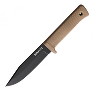 มีดใบตาย Cold Steel SRK Compact Fixed Blade Knife Black SK-5 Blade, Desert Tan Handles (49LC...