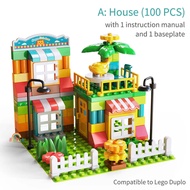 DIY Creative Building Blocks Duplo Compatble Educational toys for kids DIY toys for toddler Creative