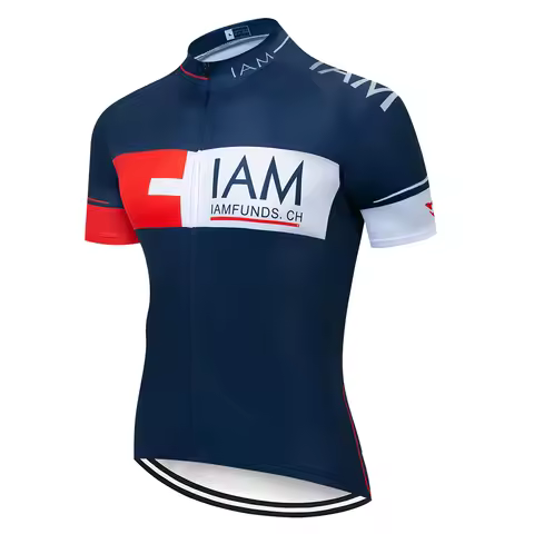 2024 IAM Man Team Cycling Jersey Cycling jacket Bicycle Bicycle Short Sleeve Cycling Clothing Bike C