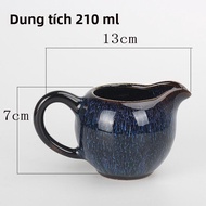 Blue Bowl Public Cup Retro Ceramic Handheld Gong Dao Cup Office Use Anti-Scalding Gong Fu Tea Set Ho