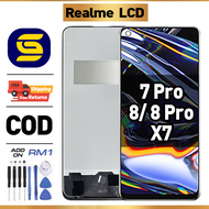 LCD REALME 7 Pro/ 8 Pro/ 8/ X7 Compatible For Glass Original Touch Screen Digitizer