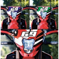 Honda CRF-300L Sticker Mask You Can Choose Your Own Number. CRF-300L CRF300L