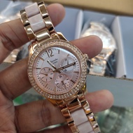 jam wanita original alexandre christie ac 2463 bf all stainless - rosegold pink