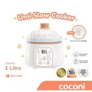 Coconi Umi Slow Cooker 1L | Slow Cooker Digital Baby Food Cooking Tool Baby Food MPASI Cooking Tool