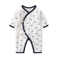 Newborn Baby Boy Baby Child Jumpsuit Monk Butterfly Clothes Diagonal Clothes 0-3 Months Full Month N