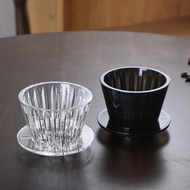 Double-Wall Glass Coffee Server with V60 Cone & Flat-Bottom Dripper Set – Complete Home Brewing Kit