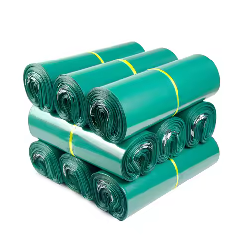 100pcs 17*30cm Plastic Courier Green Bag Express Packaging Bags Thicken Clothing Waterproof Mailing 
