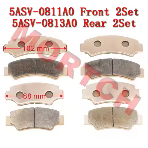 Front Rear Brake Sintered Pad 5ASV-0811A0 5ASV-0813A0 CFMoto ATV CForce 600 625 Touring CF600AU-3LF 