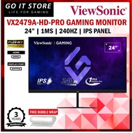 VIEWSONIC VX2479A-HD-PRO 24" IPS FHD 1ms 240Hz Gaming Monitor (HDMI / DP)