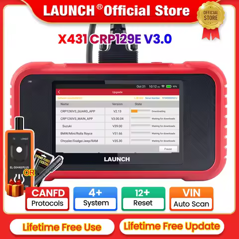 LAUNCH X431 CRP129E V3.0 CRP129I V3.0 Free Update ENG ABS SRS AT System Diagnostic Tools with DPF OI