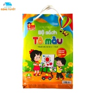 Book - Coloring Set for 4 - 5 years old bilingual English - Vietnamese (Bag of 8 books)
