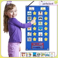 [Perfeclan4] Kids Visual Schedule Morning Bedtime Daily Behavior Schedule Chart Routine Chart