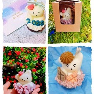 【熊美好蛋糕】蠟燭材料包 蛋糕 甜點蠟燭 小熊