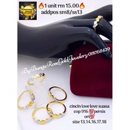 🔥Cincin LOVE LOVE Suasa Cop 916🔥💯persis ori💯