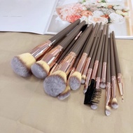 15 Pieces Makeup Brush Set Loose Powder Brush Concealer Brush Eyeshadow Eyebrow Highlight Beauty Too