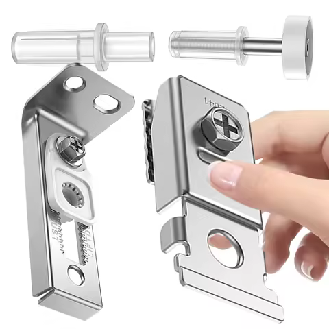 2Pcs Bifold Door Hardware Repair Kit with 7/8 in Guides Wheel Bifold Closet Door Hardware Kit Bifold