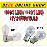 1016 (2 LEG)/1141 (1 LEG) 12V 21W/5W BULB 2 PCS