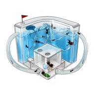 Spot goods reptile box ant nest ant house pet gate Ant Workshop Ant Castle Pet Nest Ant Home Desktop