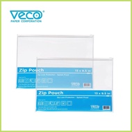 ✞ ♟ ⓛⓞⓥⓔ Veco Clear Plastic Envelope Zip-Closure Organizer 2Pcs