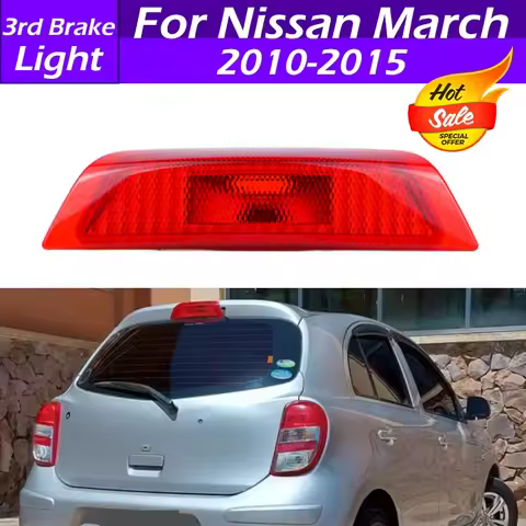 For Nissan March 2010 2011 2012 2013-2015 Car Rear Additional Brake Light High Mount Lamp 3rd Brake 