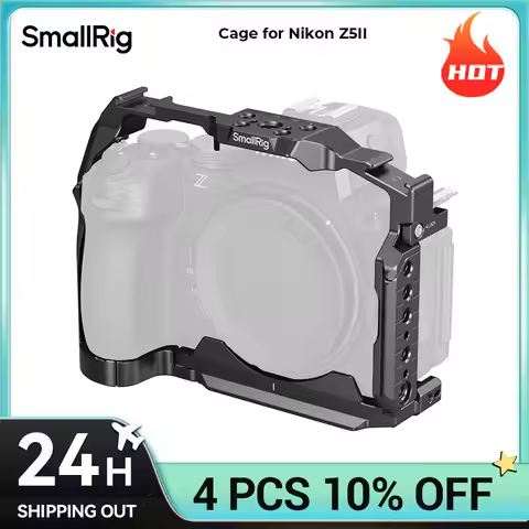 SmallRig Z5II Camera Cage for Nikon Nikon Z5II, Z7, Z6, Z7II, Z6II, Z5 with HawkLock Arca-Swiss Quic