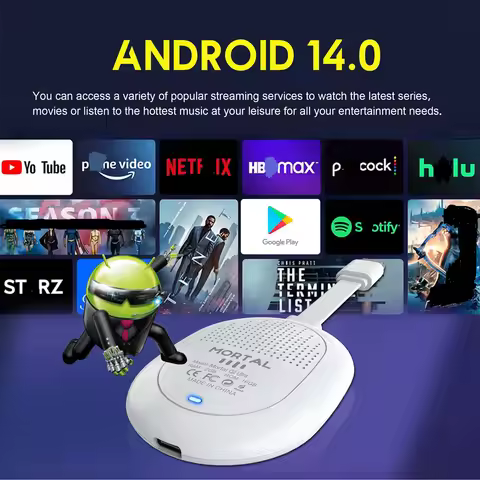 20PCS LOT Mortal Q2 Ultra Android14 Smart TV Stick Allwinner H313 DUAL 2.4/5G Wifi6 BT5.0 4K 5V2A Sm