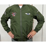 I Love Air Force Made In Taiwan Flight Jacket Type Three Aircraft Clip F16V Phantom IDF Windproof Do